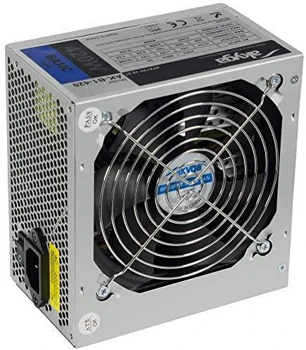 Akyga Basic ATX maitinimo šaltinis 600W AK-B1-600 Fan12cm P4 3xSATA PCI-E