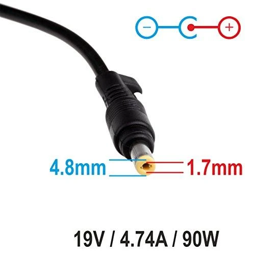 Nešiojamojo kompiuterio pakrovėjas Akyga AK-ND-08 (19V / 4.74A 90W 4.8 x 1.7mm) HP 1.2m