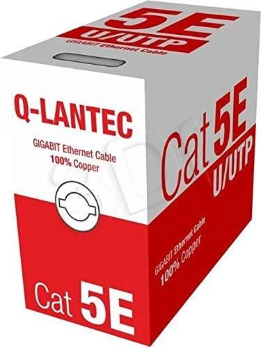 Q Lantec Tinklo Kabelis - A-LAN Kiu5PVC305NC 305 m Cat5e U/UTP Pilkos Spalvos