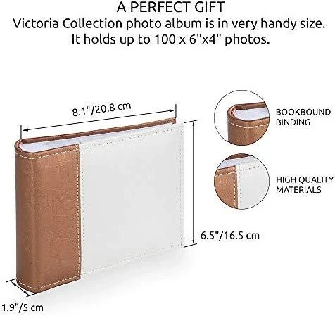Victoria Collection Albumas B 10x15/100M Flower-4, ruda