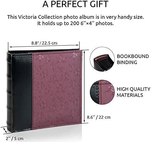 Nuotraukų rėmelis Victoria Collection Albumas SA20S Magnetic 20psl Classic, raudonas 2vnt