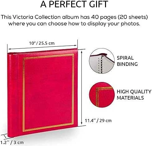 Nuotraukų rėmelis Victoria Collection Albumas SA40S Magnetic 40psl Classic, raudonas 2vnt