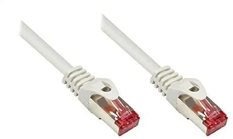 „Good Connections“ RNS komutacinis kabelis su apsauginiu tinkleliu, Cat. 6, S/FTP, PiMF, PVC, 250MHz, pilka, 15m, „Good Connections“ (8060-150)