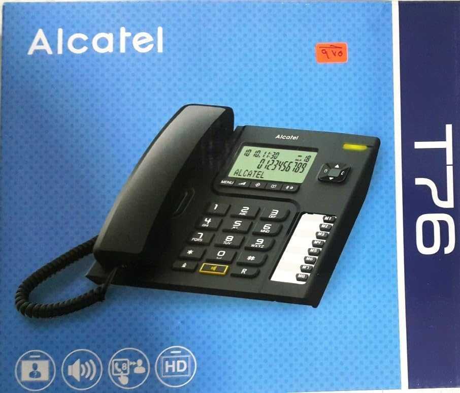 TELEFONAS ALCATEL DECT T76 Juodas #