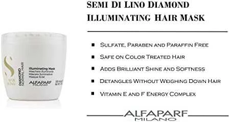 Alfaparf Milano Semi Di Lino Deimantinė šviesinanti kaukė 500ml