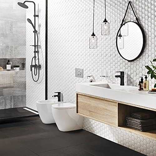 Bateria bidetowa Ferro BAT. ALGEO BIDET JUODA // BF.BAG6BL