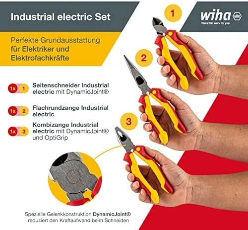 Replių rinkinys WIHA Industrial electric (3 vnt.)