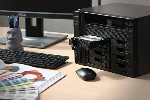 Serveris Asus AsusTor 8 Bay NAS AS6508T Iki 8 HDD/SSD, Intel ATOM C3538 Quad-Core, Procesoriaus dažnis 2,1 GHz, 8 GB, SO-DIMM DDR4, Juodas