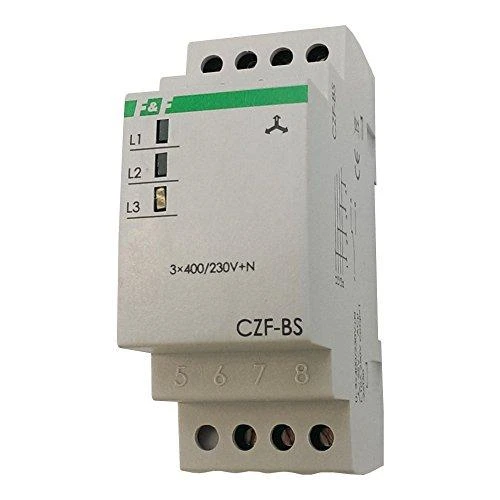 F&F Fazės atrofija ir asimetrija relės 10A 1P 4sec 55V CZF- BS