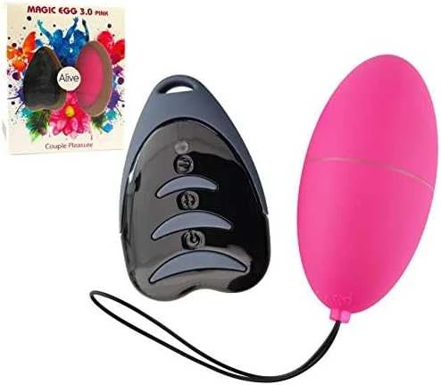 Alive Vibrating kiaušinių makšties masažuoklis su nuotolinio valdymo pulteliu, 10 režimų