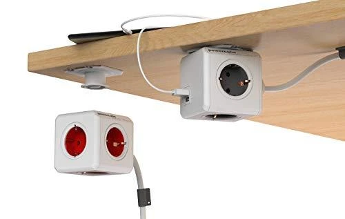 Galia - Allocacoc PowerCube Extended USB 4 lizdai 2 USB 3m Pilka