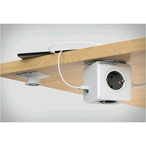 Galia - Allocacoc PowerCube Extended USB 4 lizdai 2 USB 3m Pilka