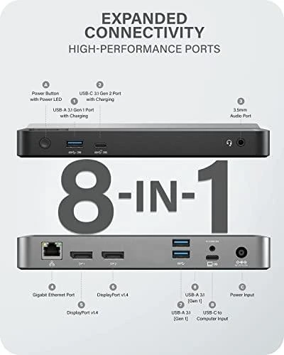 Alogic MX2 USB-C stotelė / replikatorius (DUPRMX2-WW)