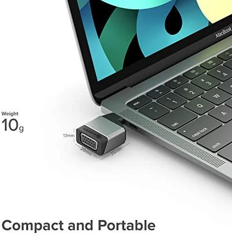 Alogic – Ultra Mini USB-C į VGA adapteris – S