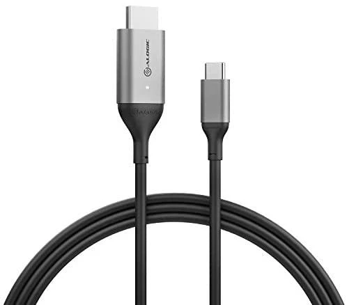 Kabelis USB Alogic USB-C - HDMI 2 m Juodas (ULCHD02-SGR)