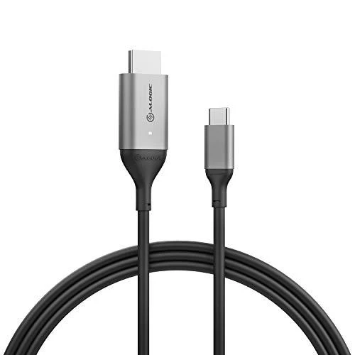 „Alogic“ 1 m „Ultra USB-C“ (vyriškas) ir HDMI (vyriškas) kabelis – 4K @60Hz – 1 m – A tipo HDMI (standartinis) – C tipo USB – Vyriškas – Vyriškas – Tiesus