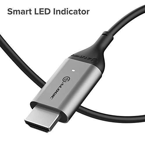 „Alogic“ 1 m „Ultra USB-C“ (vyriškas) ir HDMI (vyriškas) kabelis – 4K @60Hz – 1 m – A tipo HDMI (standartinis) – C tipo USB – Vyriškas – Vyriškas – Tiesus