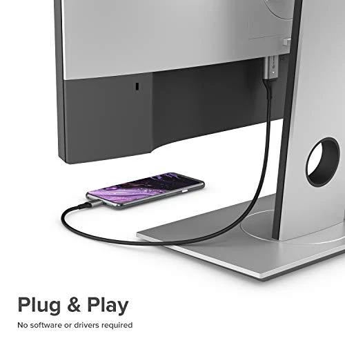 „Alogic“ 1 m „Ultra USB-C“ (vyriškas) ir HDMI (vyriškas) kabelis – 4K @60Hz – 1 m – A tipo HDMI (standartinis) – C tipo USB – Vyriškas – Vyriškas – Tiesus