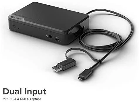 „Alogic Universal Twin HD USB-C“ (DUTHD) dokas / replikatorius