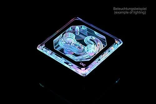 Alphacool Eisblock XPX Aurora Edge CPU – Acrylic Juodas Digital RGB