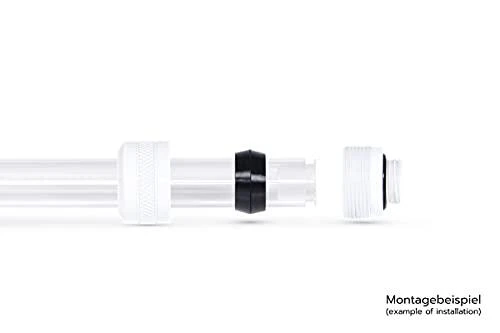 Alphacool „Icicle PRO“ jungtis, 13 mm kietas vamzdelis, G1/4, 6 vnt. pakuotėje, baltas