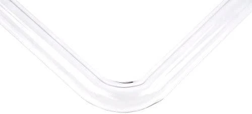 Alphacool HardTube 16/11mm Borosilikatglas 90 Grad Winkel 20/40cm – skaidrus