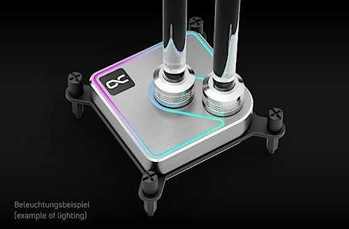 Alphacool Core 1 Aurora CPU cooler, ARGB – Sidabrinis