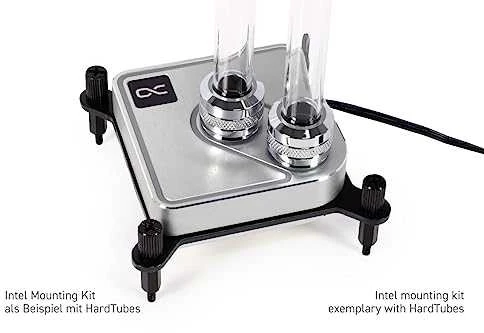 Alphacool Core 1 Aurora CPU cooler, ARGB – Sidabrinis