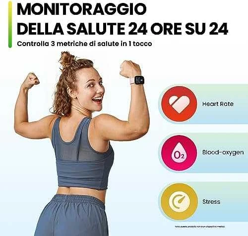 Išmanusis laikrodis Amazfit Bip 5, Rožinės spalvos