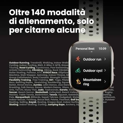 Išmanusis laikrodis Amazfit Bip 6, Juodas su juodu dirželiu