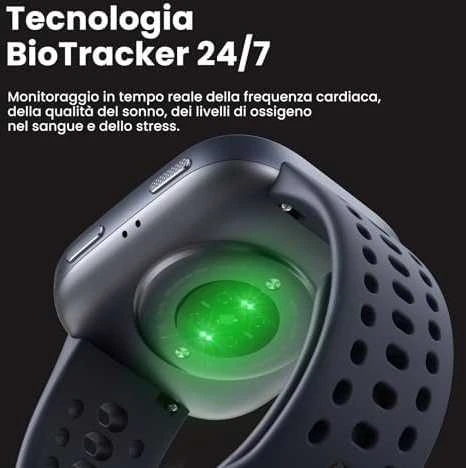 Išmanusis laikrodis Amazfit Bip 6, Juodas su juodu dirželiu