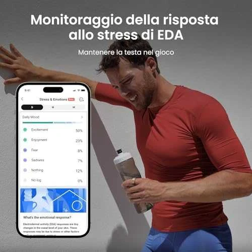 Išmanusis žiedas Amazfit Helio, Titano spalvos, 12 dydis