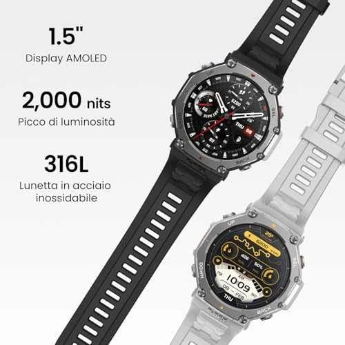 Išmanusis laikrodis Haze Amazfit T-Rex 3 miglotai pilka
