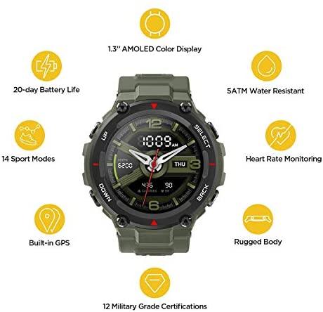 Išmanusis laikrodis Amazfit T-Rex, Sąmanų spalvos | Varle.lt