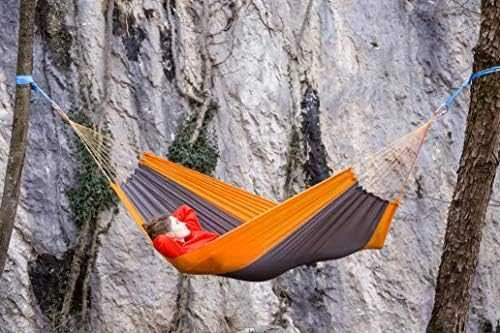 Amazonas Silk Traveller techno (oranžinis-pilkas) Travel Hamakas, 220x140 cm, 150 kg