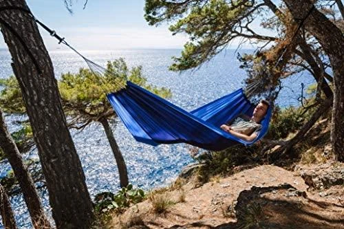 Amazonas Silk Traveller ocean (mėlynas-mėlynas) Travel Hamakas, 220x140 cm, 150 kg