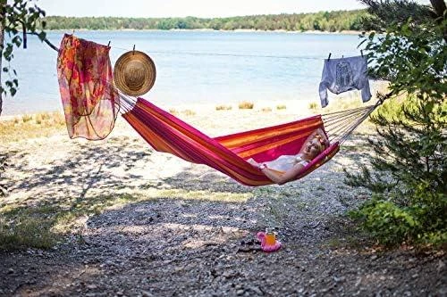 Amazonas Santana Single Hammock, 200x120 cm, 150 kg, Rožinė
