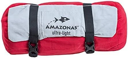 Amazonas Silk Traveller XXL (raudonas-sidabrinis) Travel Hamakas, 320x230 cm, 200 kg