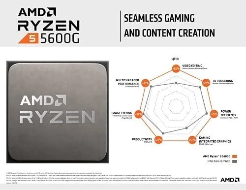 Procesorius AMD Ryzen 5 5600G, 3.9 GHz, AM4, 65W