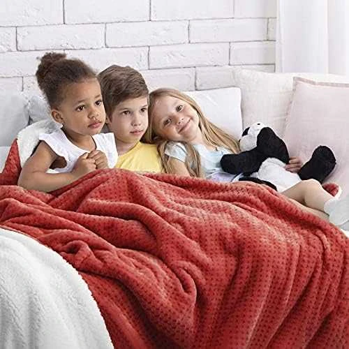 AmeliaHome Pledas SHLEEPY, 170X210 cm, spalva: raudona