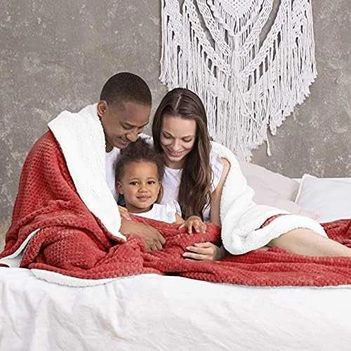AmeliaHome Pledas SHLEEPY, 170X210 cm, spalva: raudona