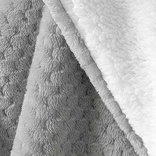 AmeliaHome Pledas SHLEEPY, 220x240 cm, spalva: pilka/balta