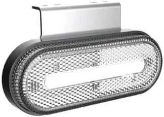Gabaritinis LED žibintas AMiO OM-01-W ovalus, baltas