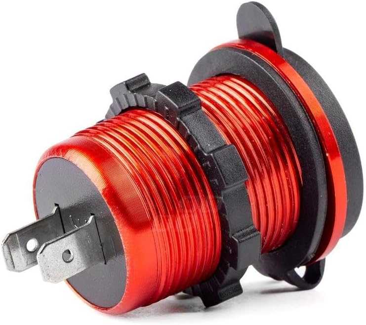 Amio Vandeniui atsparus telefono įkroviklis 2xUSB 12/24V MOD-10