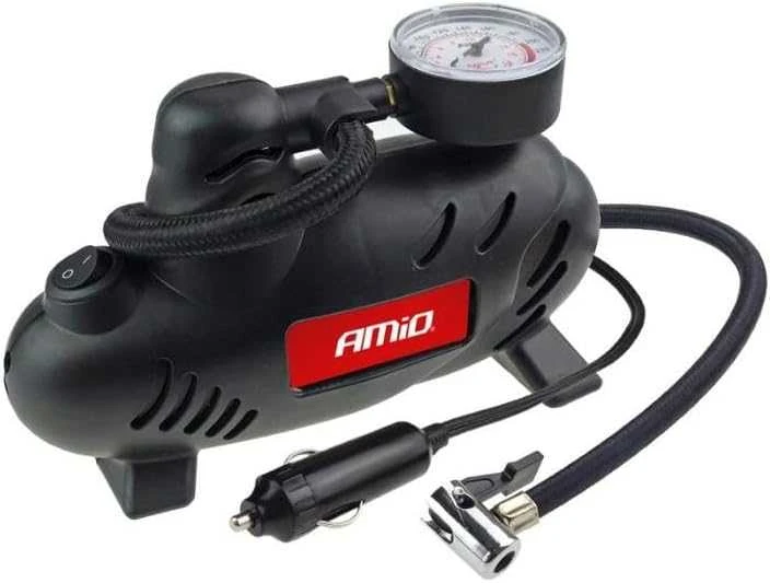 Automobilinis oro kompresorius su LED apšvietimu 12V ACOMP-07 AMIO-02181
