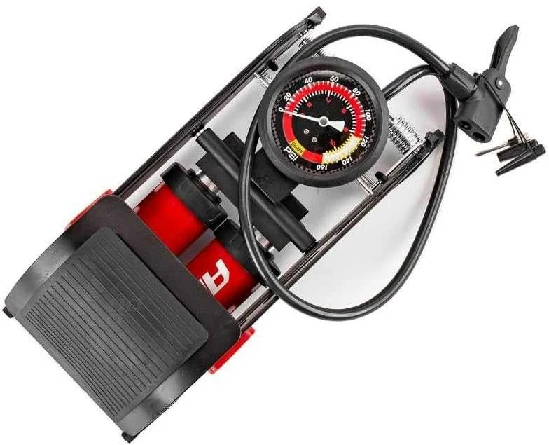 Amio HQ dviguba stūmoklinė kojinė pompa 2×Ø45 mm su manometru ir adapteriais PU07
