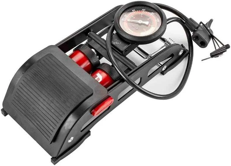 Amio HQ dviguba stūmoklinė kojinė pompa 2×Ø45 mm su manometru ir adapteriais PU07