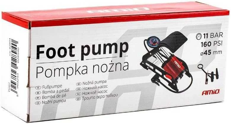 Amio HQ dviguba stūmoklinė kojinė pompa 2×Ø45 mm su manometru ir adapteriais PU07