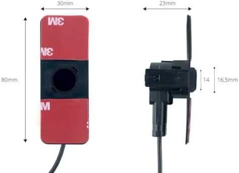 Amio Parkavimo pagalbos sistema TFT01 4,3" su HD-307-IR kamera, 4 juodi jutikliai, vidinis montavimas