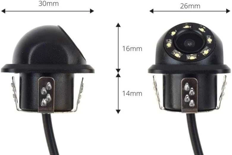 Amio Parkavimo pagalbos sistema TFT01 4,3" su HD-305 LED kamera, 4 juodi jutikliai GOLD 28 mm